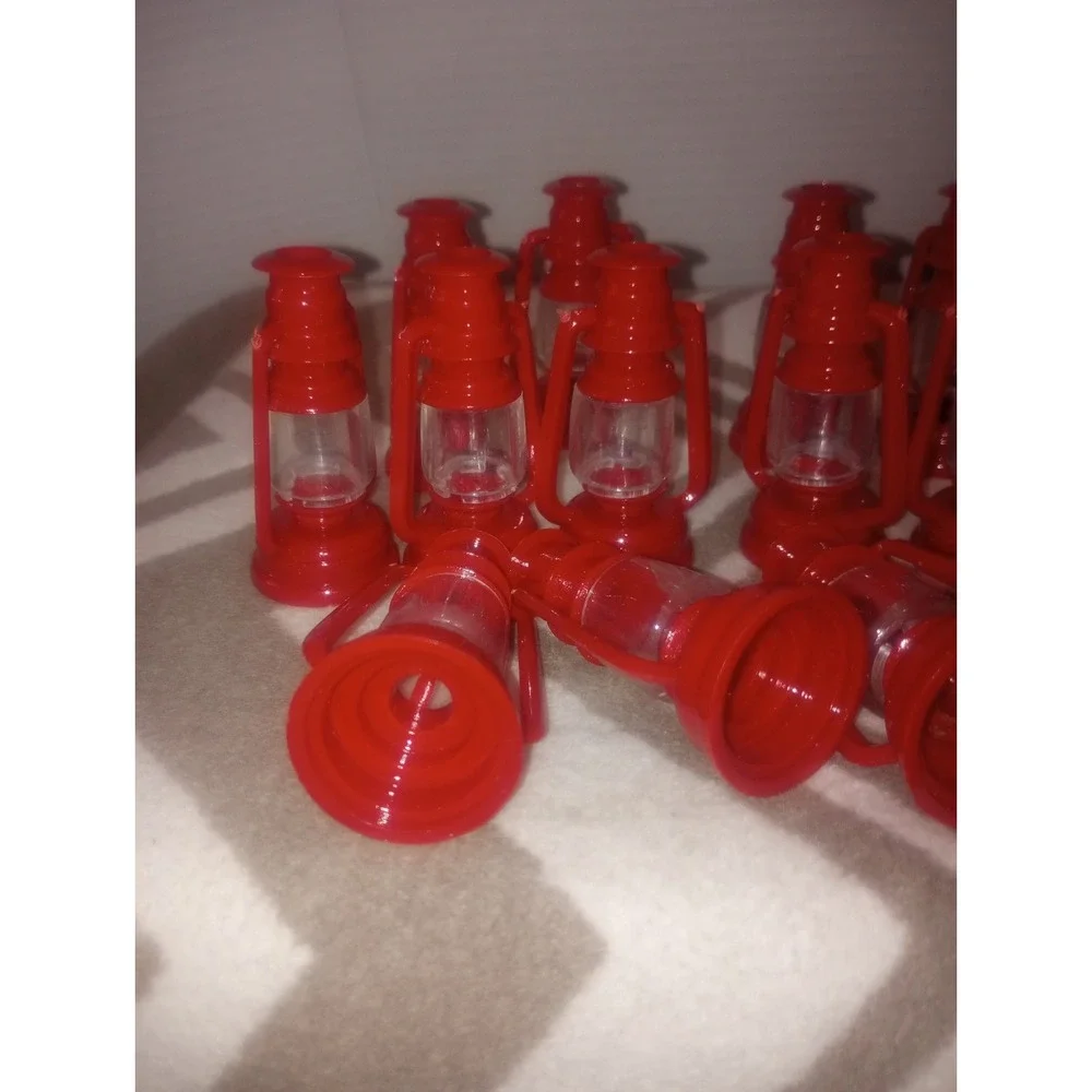 Camping Red Lantern Light Strand Covers Plastic Pk Of‎ 16